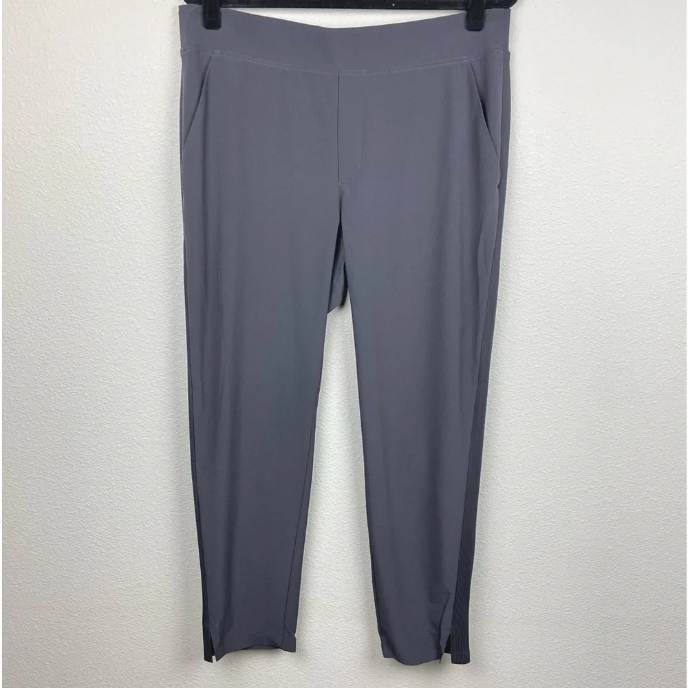 ATHLETA Women's 12 Brooklyn Ankle Pants Green Athleisure Activewear Casual Gym - Picture 2 of 13